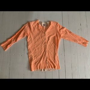 Target Merona orange button down cardigan XS